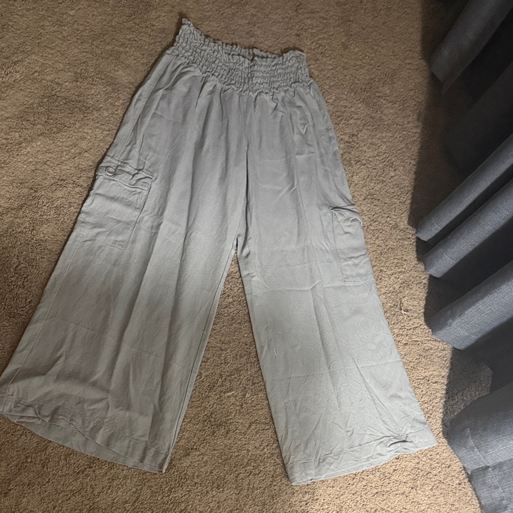 Women's Gray Flare Pants